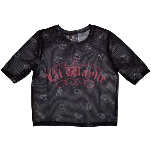 Lil Wayne Script Crop Top til kvinder/damer Lil Wayne Script Crop Top til kvinder/damer