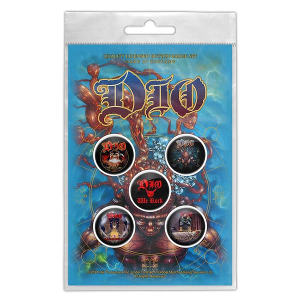 Dio Strange Highways Badge (Pack of 5)