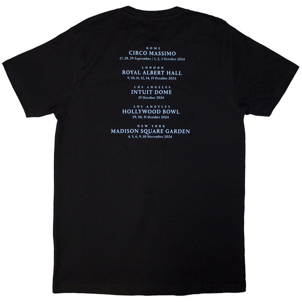 David Gilmour Unisex Adult Luck & Strange Rome Back Print T-Shirt