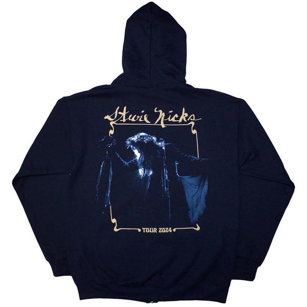 Stevie Nicks Unisex Aikuisten Tour ´24 Livekuva Selkäpainatus Täysvetoketjuhuppari
