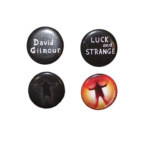 David Gilmour Luck & Strange Badge (Pack of 4)
