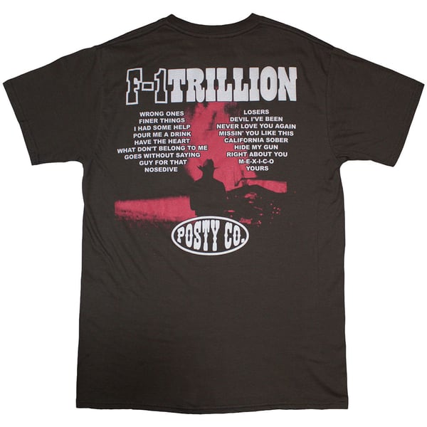 Post Malone Unisex Adult F-1 Trillion Back Print T-Shirt