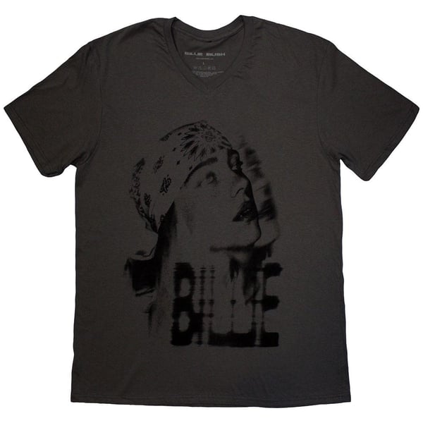 Billie Eilish Unisex Adult Tonal Bandana Photo T-Shirt