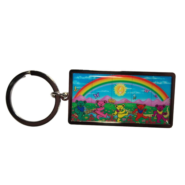 Grateful Dead Rainbow Keyring