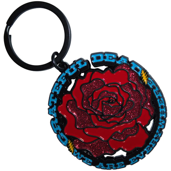 Grateful Dead We Are Everywhere Rose Keyring