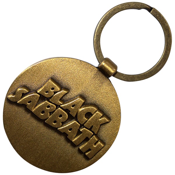 Black Sabbath Wavy Logo 3D Keyring
