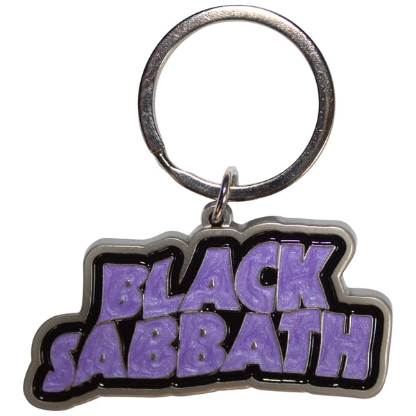 Black Sabbath Wavy Logo Keyring