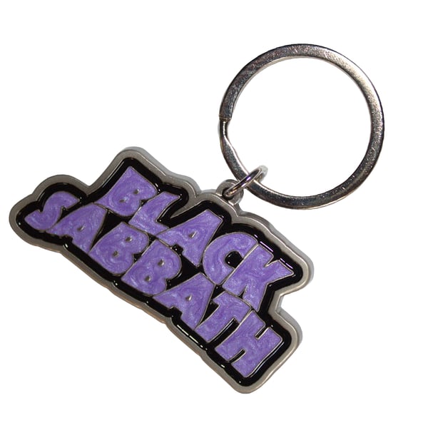 Black Sabbath Wavy Logo Keyring