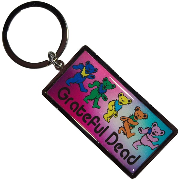 Grateful Dead Dancing Bears Keyring