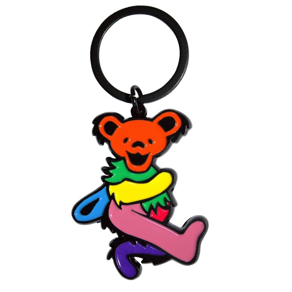 Grateful Dead Dancing Bear Keyring