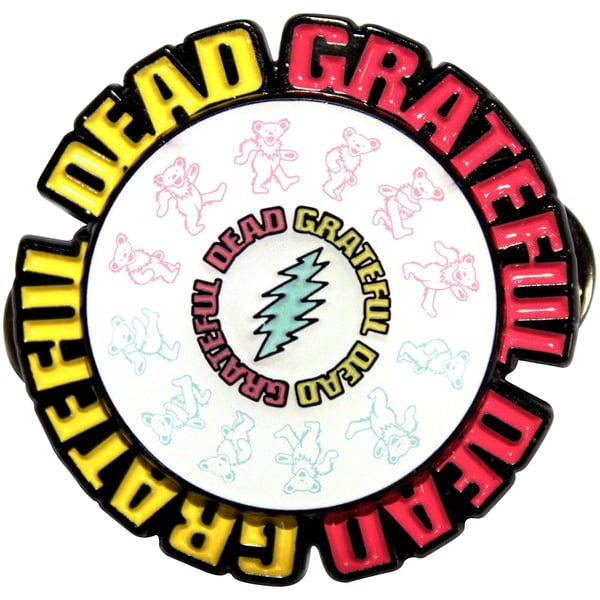 Grateful Dead Spinning Emblem Badge