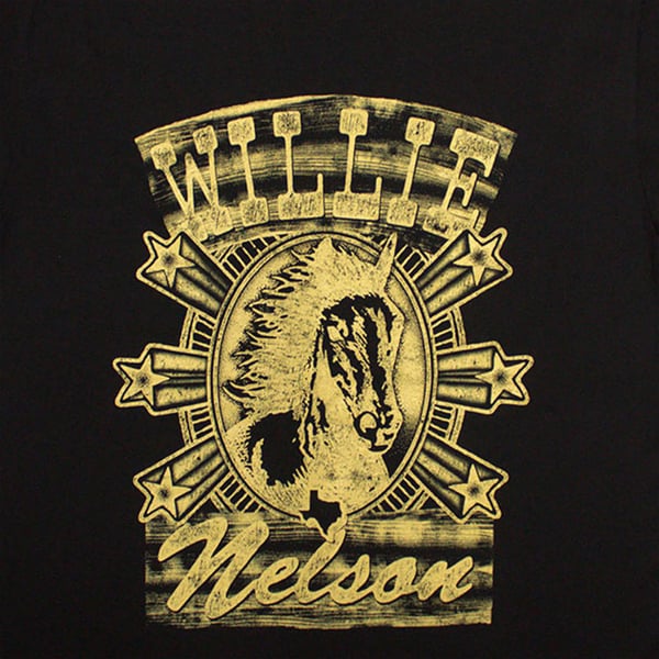 Willie Nelson Unisex T-shirt til voksne med hest
