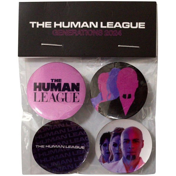 The Human League Generations Tour 24 Pin Badge Set (Pack of 4)