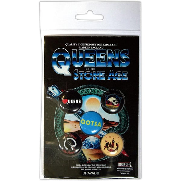 Queens Of The Stone Age Logo Badge (Pack of 5)
