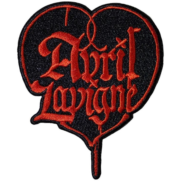 Avril Lavigne Heart Iron On Patch