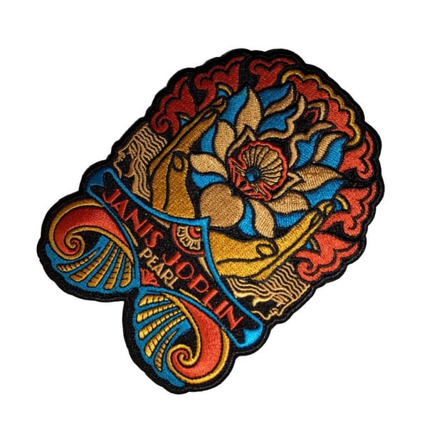 Janis Joplin Pearl Nouveau Iron On Patch