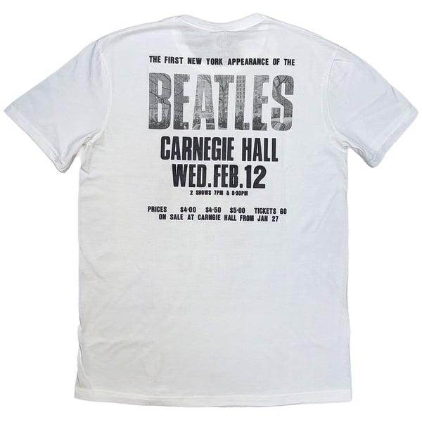 The Beatles Unisex Adult Tour 1964 Carnegie Hall T-Shirt