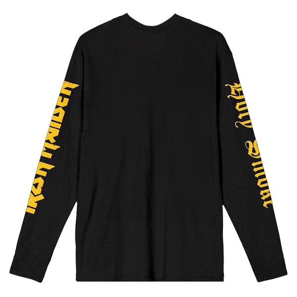 Iron Maiden Unisex Adult Holy Smoke Isolated Long-Sleeved T-Shirt