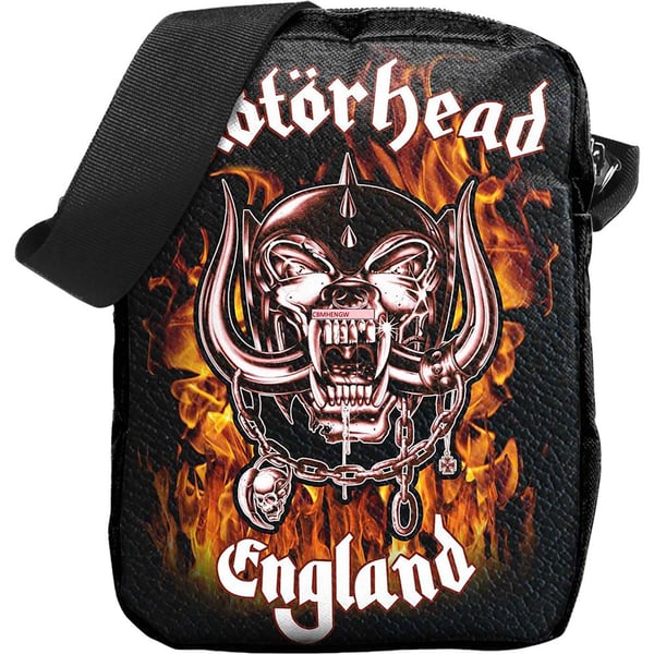 Motorhead England Fire Crossbody Bag