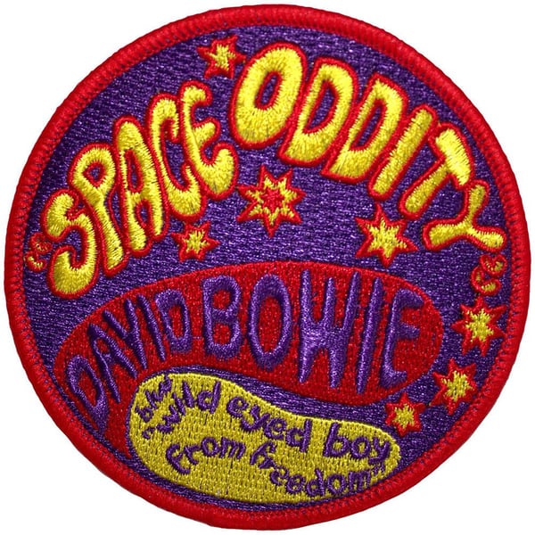 David Bowie Space Oddity Iron On Patch