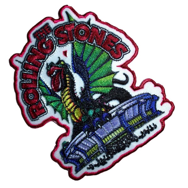 The Rolling Stones Cut Out Dragon Iron On Patch