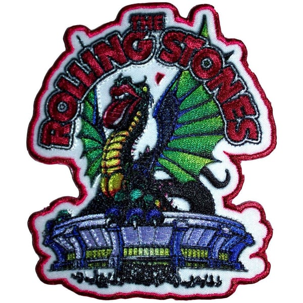 The Rolling Stones Cut Out Dragon Iron On Patch