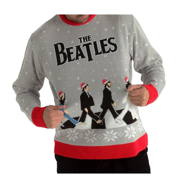 The Beatles Unisex Aikuisten Drop T Abbey Road Joulu Collegepaita