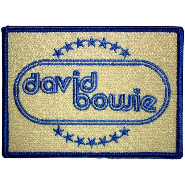 David Bowie Oval Iron On Patch
