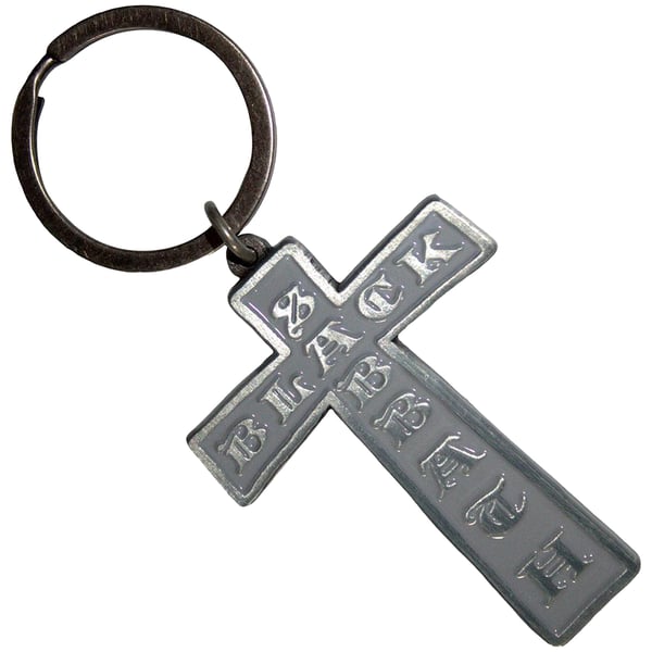Black Sabbath Cross Keyring