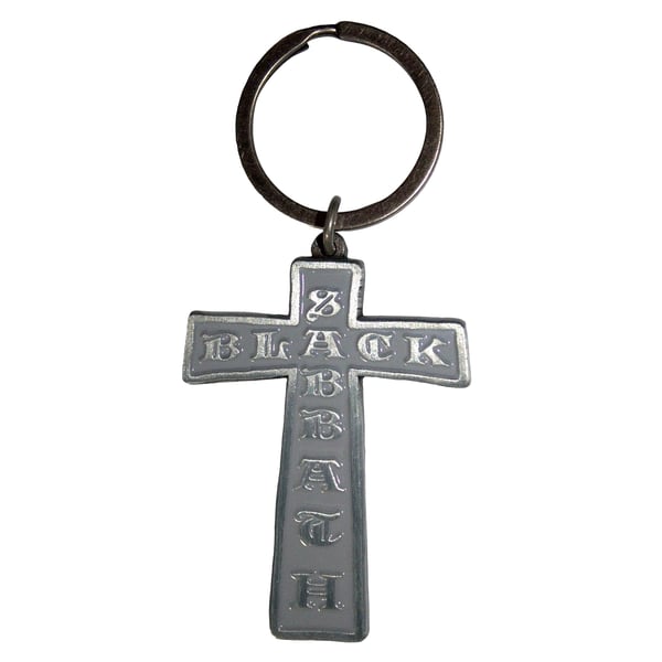 Black Sabbath Cross Keyring