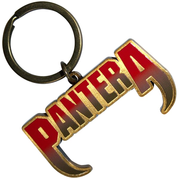 Pantera Fangs Logo Keyring