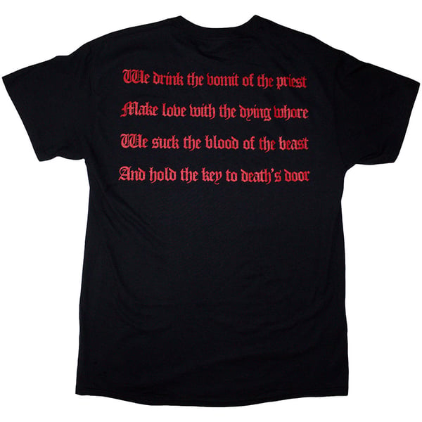 Venom Unisex Vuxen Svart T-shirt med Metalltryck på Ryggen