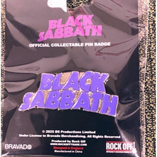Black Sabbath Pin Wavy Logo Badge