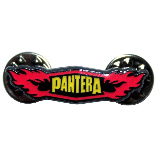 Pantera Pin Flames Badge
