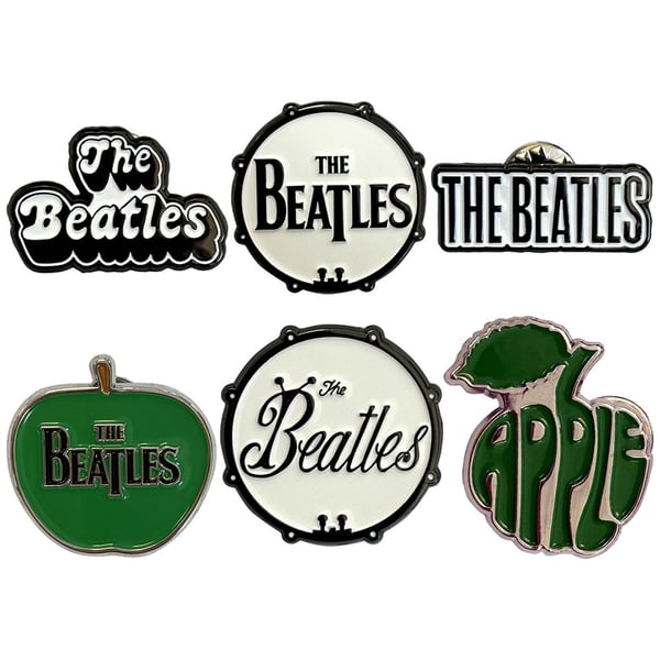 The Beatles Logos Badge Set