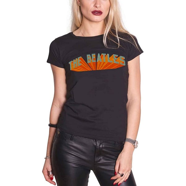 The Beatles Dame/Ladies Live In Japan T-shirt med rygtryk