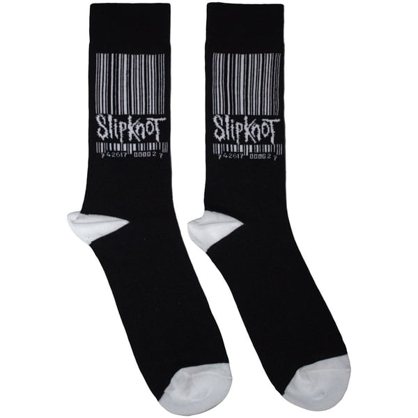 Slipknot Unisex Adult Stretched Barcode Logo Socks