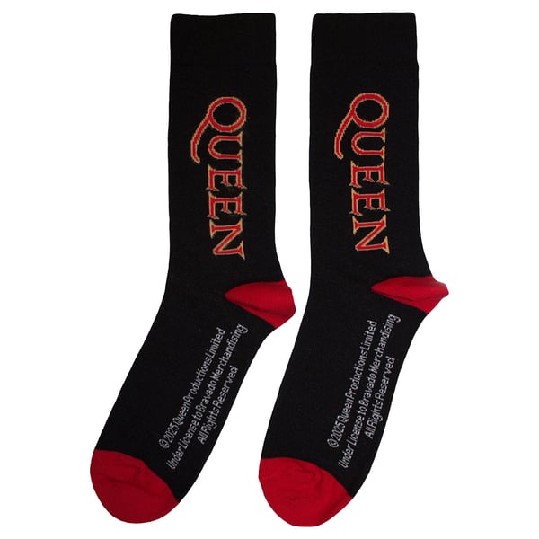 Queen Unisex Adult Vertical Logo Socks