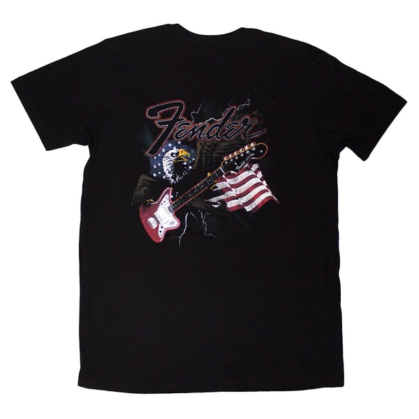 Fender Unisex Vuxen T-shirt med Örntryck på Ryggen