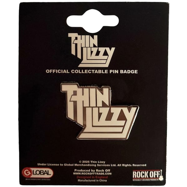 Thin Lizzy Pin Logo Badge