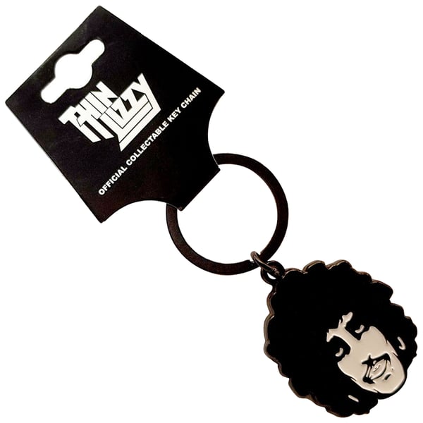 Thin Lizzy Phil Portrait Keyring