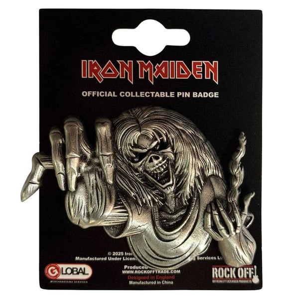 Iron Maiden Number Of The Beast Pin Eddie Badge