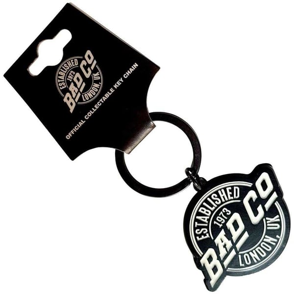 Bad Company Est 1973 Circle Logo Keyring