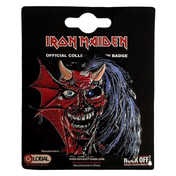 Iron Maiden Purgatory Pin Eddie Badge