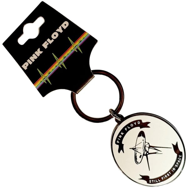 Pink Floyd First In Space Oval Keyring