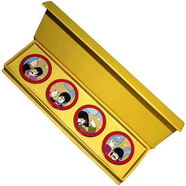 The Beatles Yellow Submarine Portholes Pin Badge Set (Pack of 4)