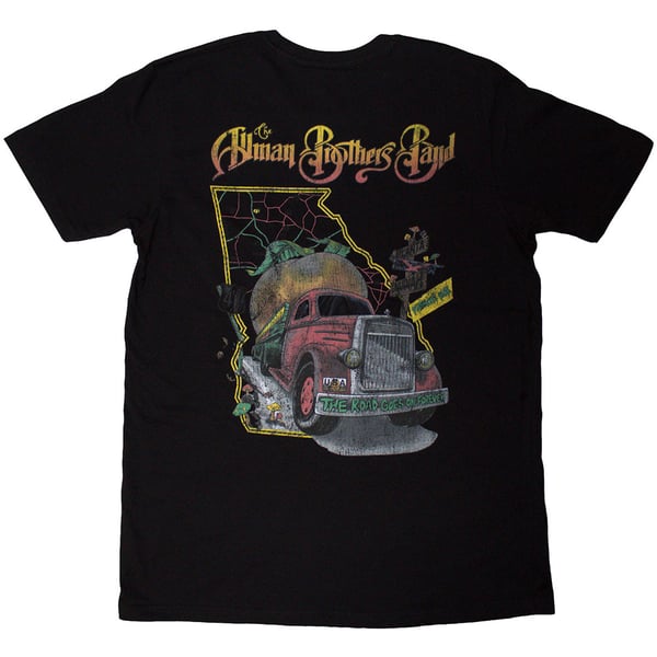 Allman Brothers Band Unisex Vuxen Road Goes On Ryggtryck T-Shirt