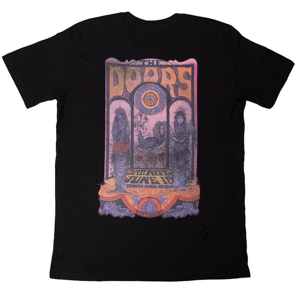 The Doors Unisex Vuxen T-shirt med logotyp på ryggen
