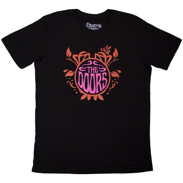 The Doors Unisex Vuxen T-shirt med logotyp på ryggen