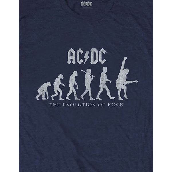 AC/DC Unisex aikuisten The Evolution of Rock T-paita